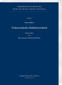 Vorderes Coverbild Tschuwaschisches Dialektwörterbuch