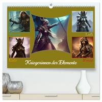 Vorderes Coverbild Kriegerinnen der Elemente (hochwertiger Premium Wandkalender 2025 DIN A2 quer), Kunstdruck in Hochglanz
