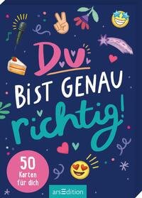 Vorderes Coverbild Du bist genau richtig! – 50 Karten für dich