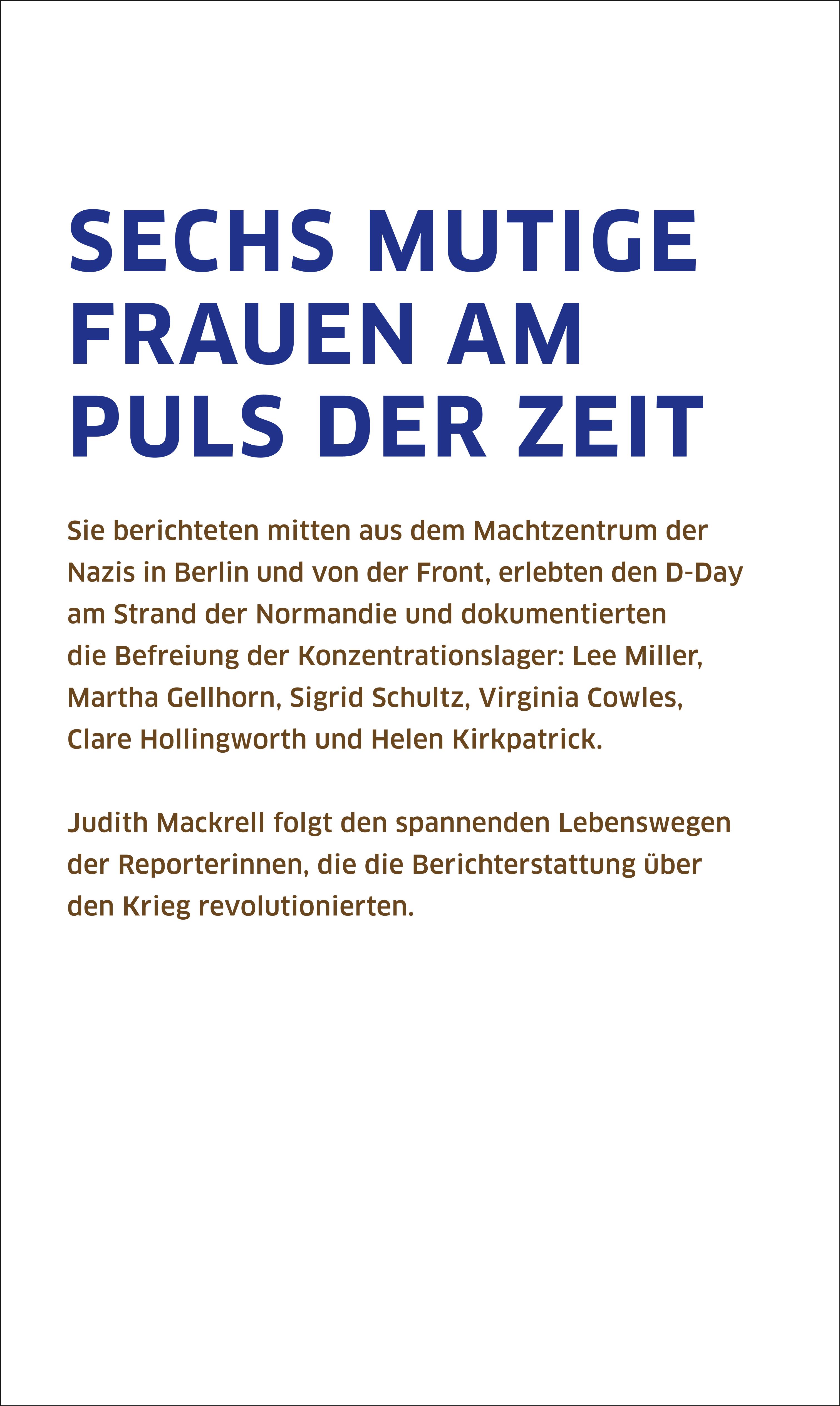Rückseitencover Frauen an der Front