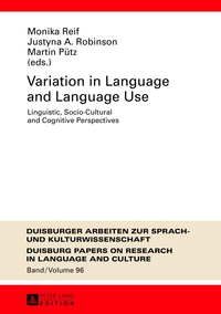 Vorderes Coverbild Variation in Language and Language Use