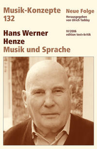 Vorderes Coverbild Hans Werner Henze