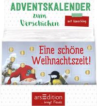 Vorderes Coverbild Display Adventskalender zum Verschicken A6-Format für Kinder Wichtelwald