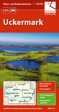 Vorderes Coverbild Reise- und Entdeckerkarte Uckermark