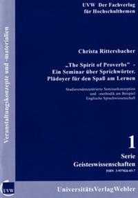 Vorderes Coverbild "The Spirit of Proverbs" - Ein Seminar über Sprichwörter