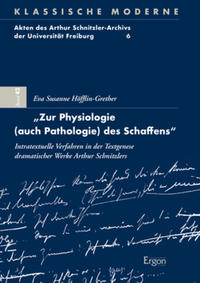 Vorderes Coverbild „Zur Physiologie (auch Pathologie) des Schaffens“