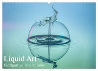 Vorderes Coverbild Liquid Art, Einzigartige Tropfenfotos (Wandkalender 2025 DIN A2 quer), CALVENDO Monatskalender