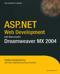 Vorderes Coverbild ASP.NET Web Development with Macromedia Dreamweaver MX 2004
