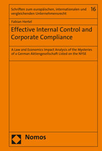 Vorderes Coverbild Effective Internal Control and Corporate Compliance