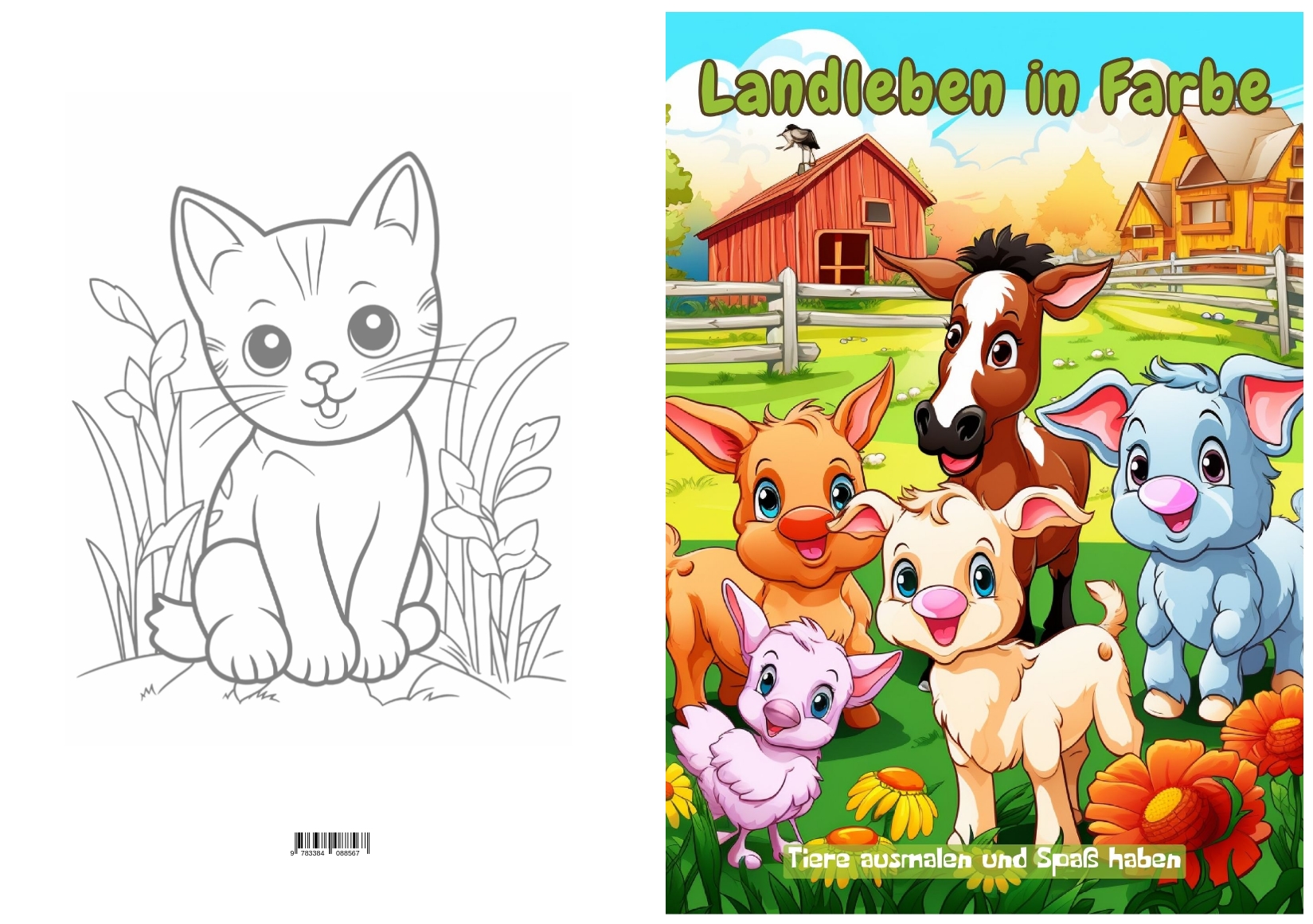 Gesamtes Coverbild Landleben in Farbe