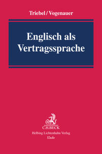 Vorderes Coverbild Englisch als Vertragssprache