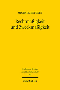 Vorderes Coverbild Rechtmäßigkeit und Zweckmäßigkeit