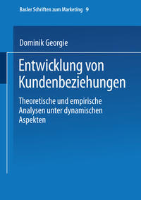 Vorderes Coverbild Entwicklung von Kundenbeziehungen