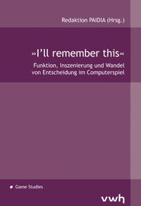 Vorderes Coverbild »I’ll remember this«