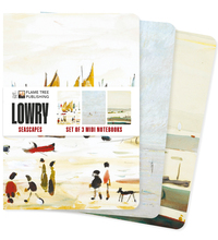 Vorderes Coverbild Dreier Set Mittelformat-Notizbücher: L. S. Lowry, Meerblicke