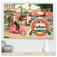 Vorderes Coverbild 50s Future - Retro SciFi (hochwertiger Premium Wandkalender 2025 DIN A2 quer), Kunstdruck in Hochglanz