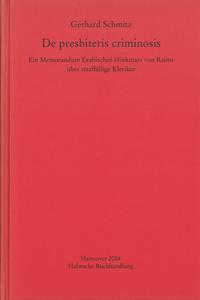 Vorderes Coverbild De presbiteris criminosis