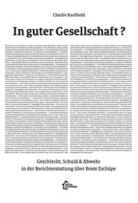 Vorderes Coverbild In guter Gesellschaft?