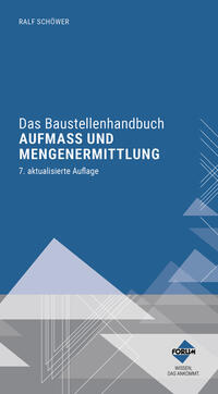 Vorderes Coverbild Das Baustellenhandbuch Aufmaß und Mengenermittlung