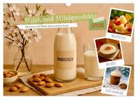 Vorderes Coverbild Milch und Milchprodukte (Wandkalender 2026 DIN A3 quer), CALVENDO Monatskalender