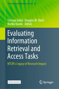 Vorderes Coverbild Evaluating Information Retrieval and Access Tasks