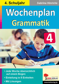 Vorderes Coverbild Wochenplan Grammatik / Klasse 4