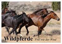 Vorderes Coverbild Wildpferde. Frei wie der Wind (Wandkalender 2025 DIN A2 quer), CALVENDO Monatskalender