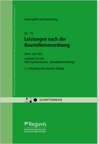 Vorderes Coverbild Leistungsbild und Honorierung - Leistungen nach der Baustellenverordnung