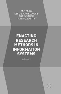 Vorderes Coverbild Enacting Research Methods in Information Systems: Volume 1