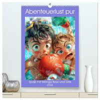 Vorderes Coverbild Abenteuerlust pur - Spaß mit Manga Boys und Girls (hochwertiger Premium Wandkalender 2026 DIN A2 hoch), Kunstdruck in Hochglanz
