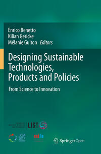 Vorderes Coverbild Designing Sustainable Technologies, Products and Policies