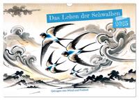 Vorderes Coverbild Das Leben der Schwalben - Getragen von Wind und Freiheit (Wandkalender 2025 DIN A3 quer), CALVENDO Monatskalender