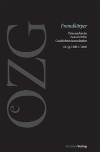 Vorderes Coverbild Österreichische Zeitschrift für Geschichtswissenschaften 3/05
