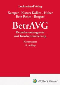 Vorderes Coverbild BetrAVG - Kommentar