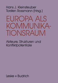 Vorderes Coverbild Europa als Kommunikationsraum