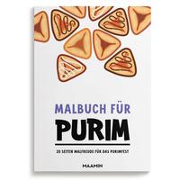 Vorderes Coverbild Ausmalheft für Purim