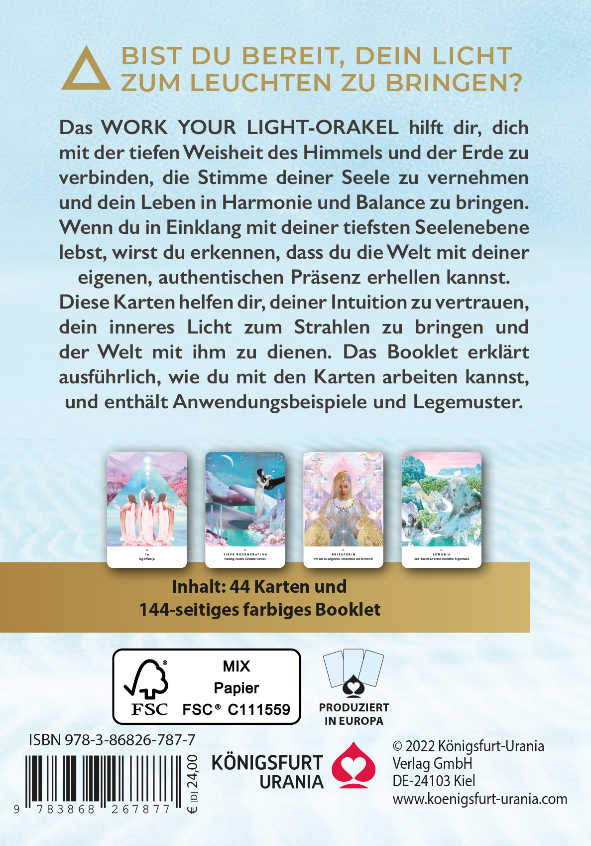 Rückseitencover Work Your Light Orakel