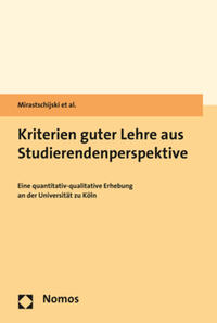 Vorderes Coverbild Kriterien guter Lehre aus Studierendenperspektive