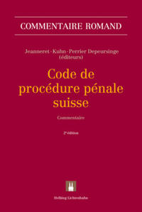 Vorderes Coverbild Code de procédure pénale suisse