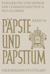 Vorderes Coverbild Purgierung und Zensur der Commentarii Pius’ II. Piccolomini