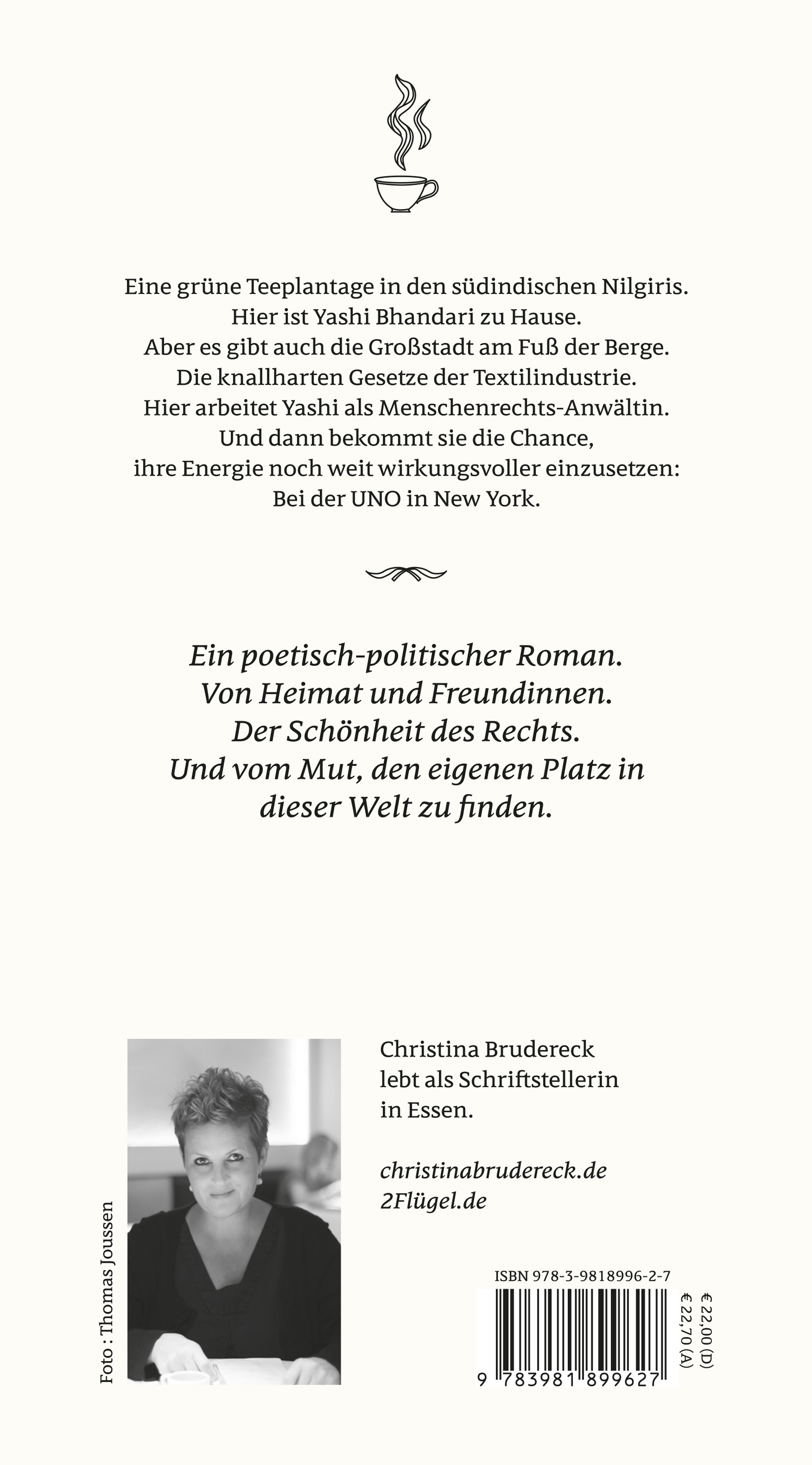 Rückseitencover Die Teetrinkerin