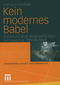 Vorderes Coverbild Kein modernes Babel