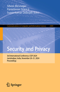 Vorderes Coverbild Security and Privacy