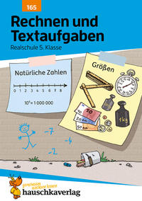 Vorderes Coverbild Rechnen und Textaufgaben - Realschule 5. Klasse, A5-Heft