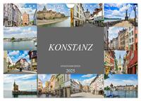 Vorderes Coverbild Konstanz Stadtansichten (Wandkalender 2025 DIN A4 quer), CALVENDO Monatskalender