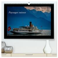 Vorderes Coverbild Paysages suisses (Calendrier mural 2026 DIN A2 vertical) calendrier de bureau