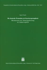 Vorderes Coverbild Die deutsche Promotion als Karrieresprungbrett
