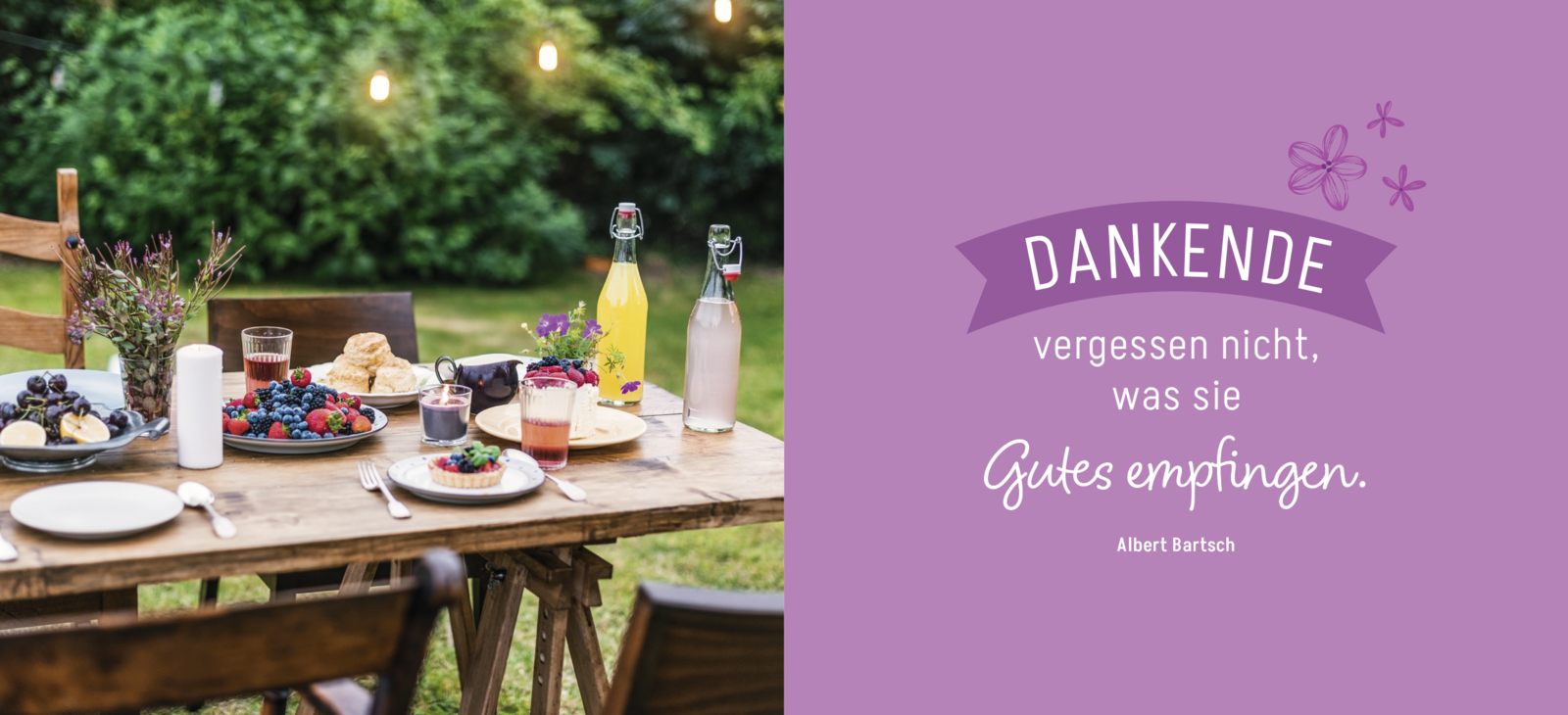Beispielinhalt (Bild) Ein kleines Dankeschön
