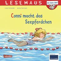 Vorderes Coverbild LESEMAUS 6: Conni macht das Seepferdchen