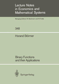 Vorderes Coverbild Binary Functions and their Applications